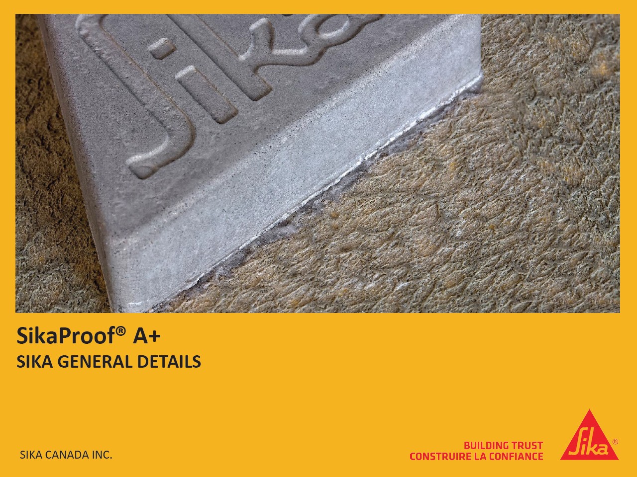 SikaProof® A plus - Sika General Details