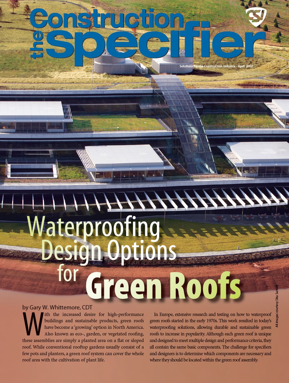 Waterproofing design options for Green Roofs