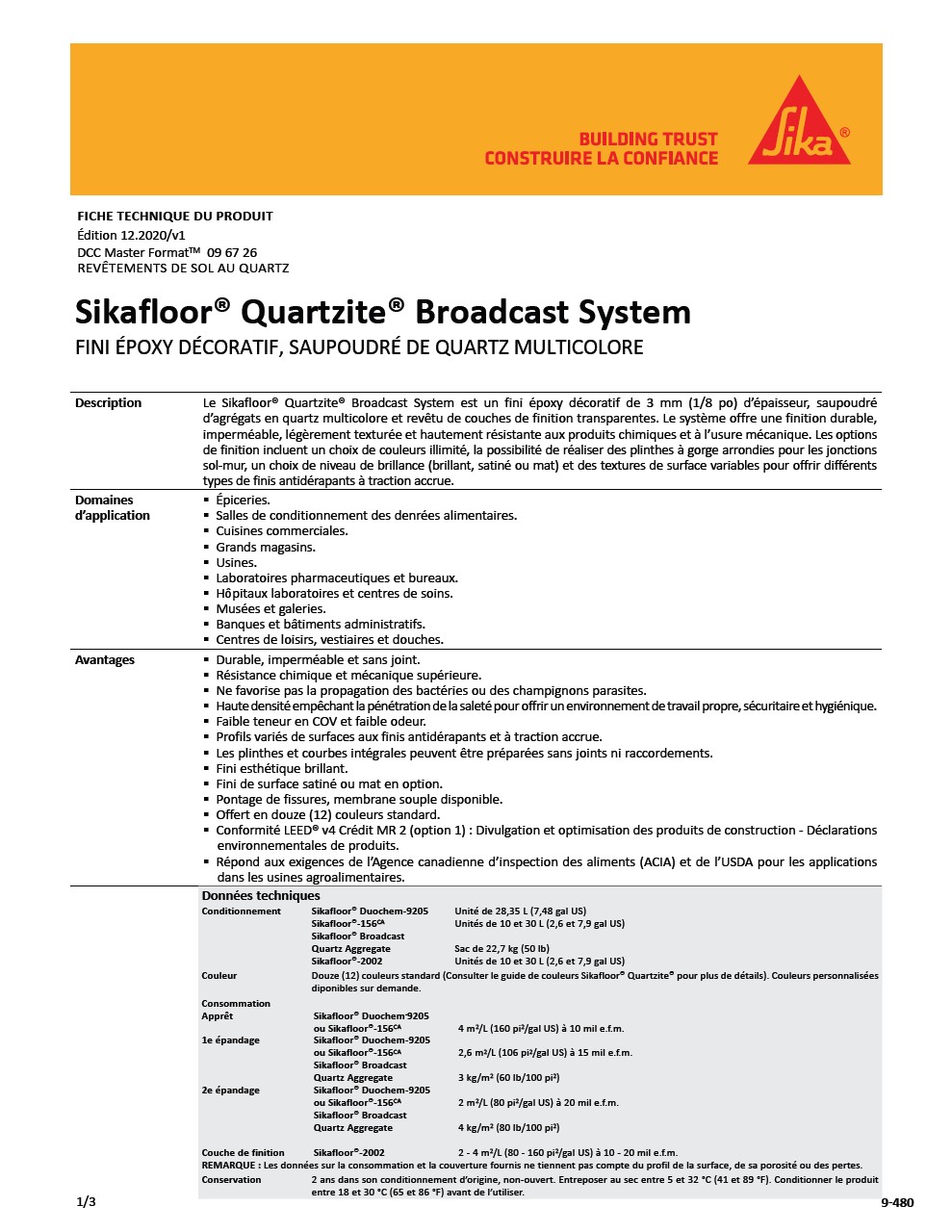 Sikafloor®-Quartzite®-Broadcast System