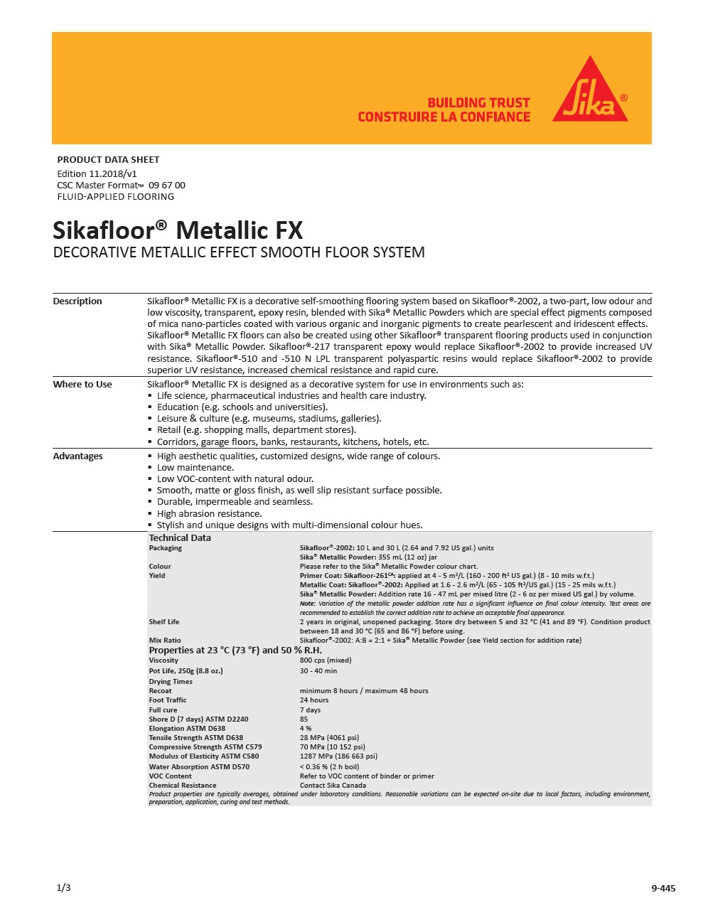 Sikafloor® Metallic FX