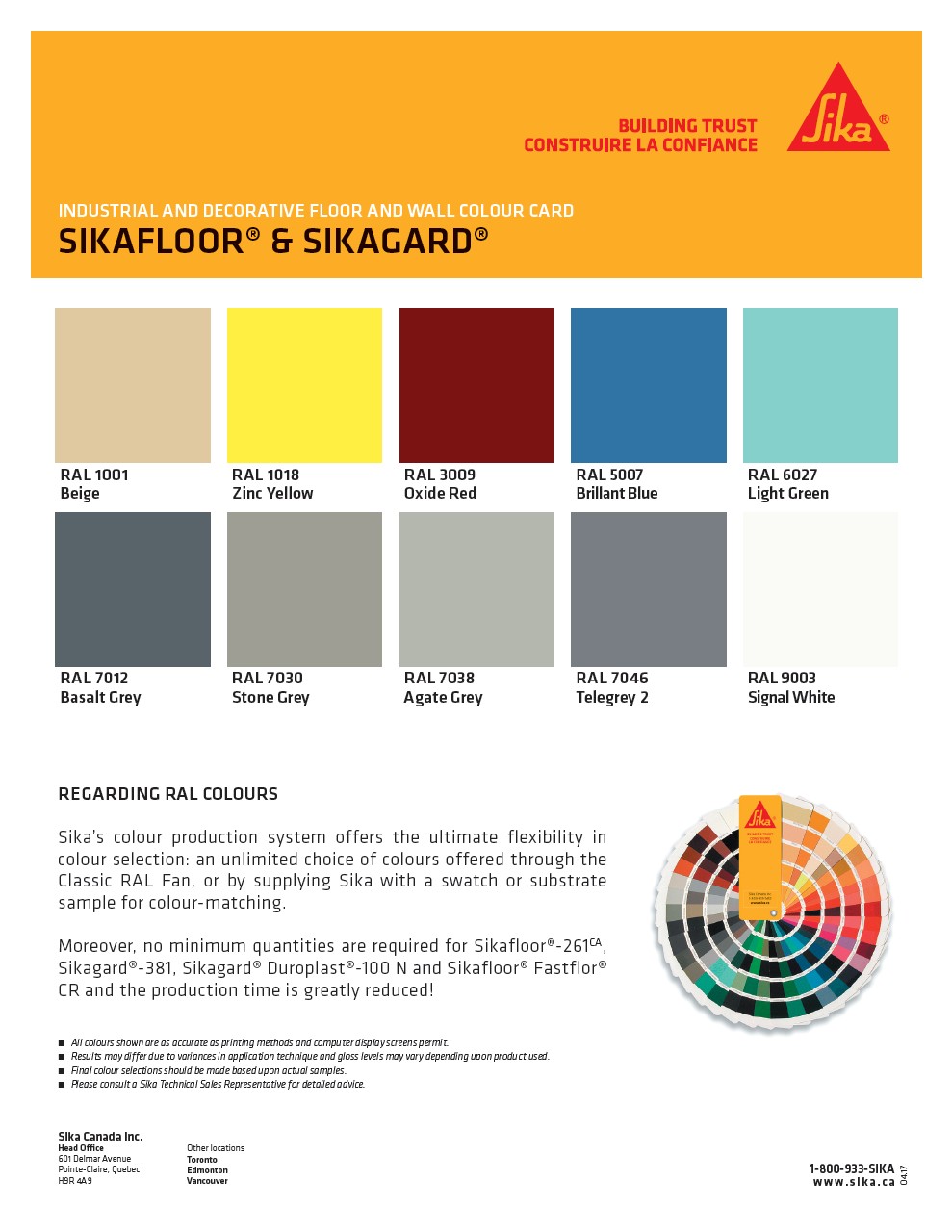 Sika Flooring Color Chart Carpet Vidalondon