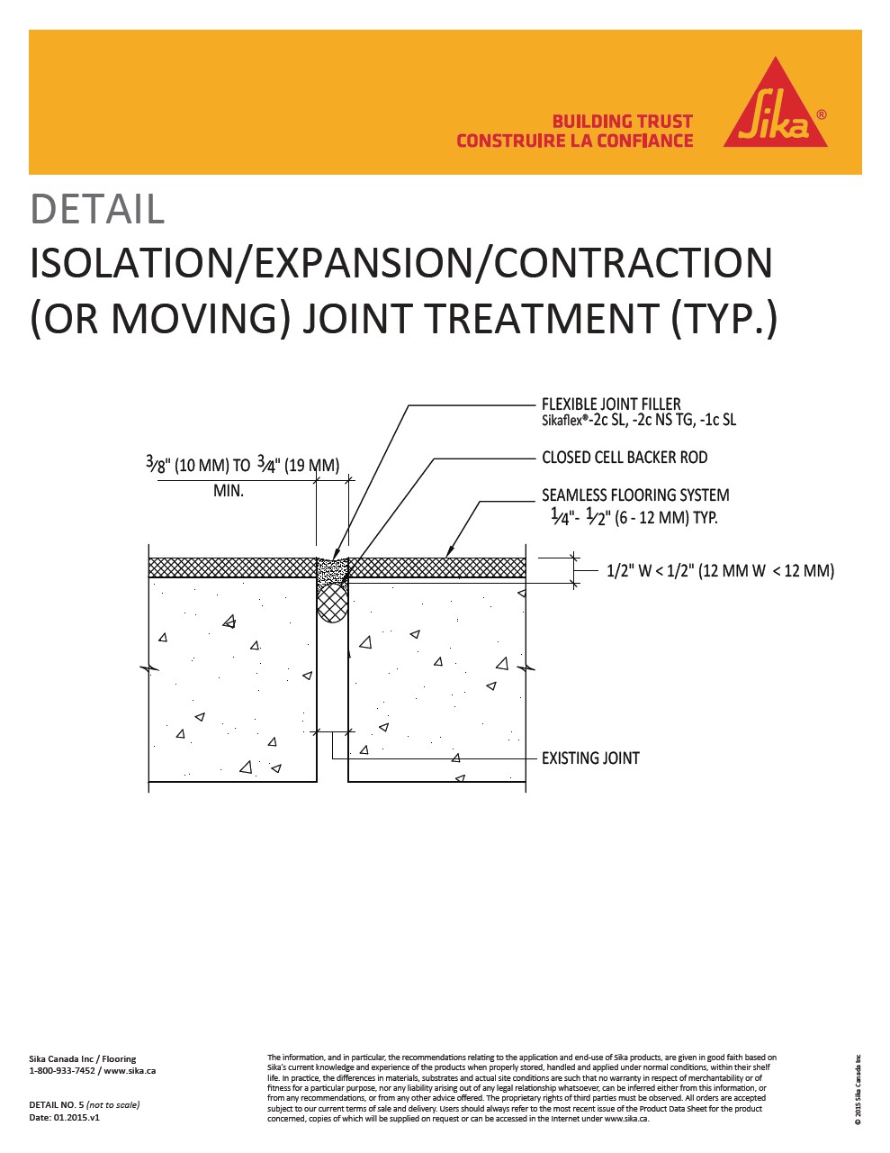 5-Isolation-Expansion-Contraction Joint Treatment 