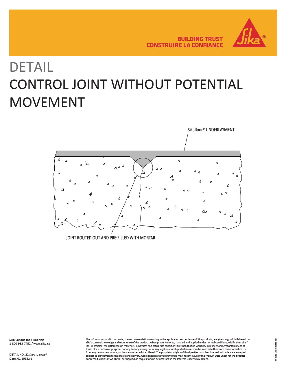  22-Control Joint without Potential Movement