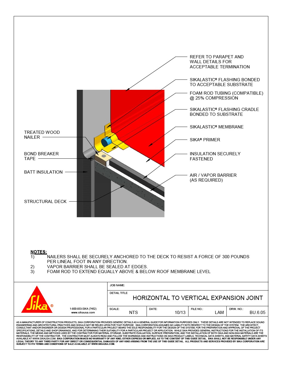 Horizontal to Vertical Expansion Joint 2D